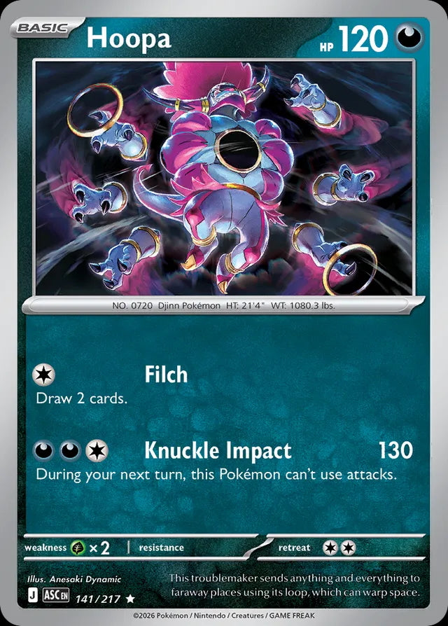 Ascended Heroes Holo Hoopa #141/217